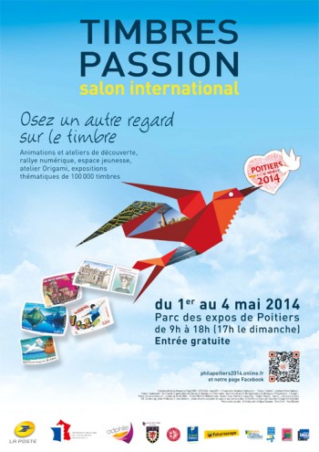 L'affiche Timbres Passion 2014 © philapoitiers2014